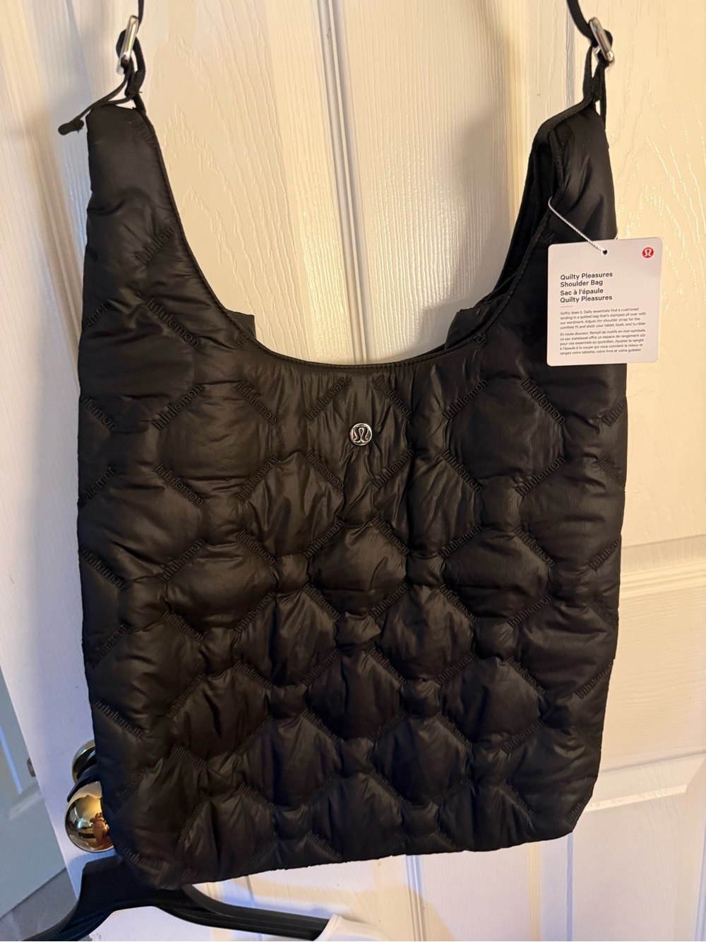 lululemon athletica Quilty Pleasures Black Quilted Crossbody Bag